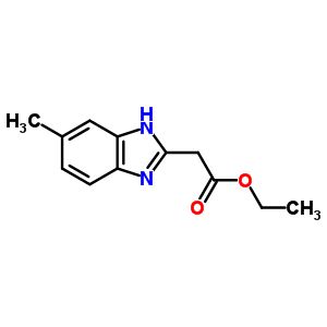 Ethyl (5-methyl-1h-benzimidazol-2-yl)acetate Structure,52335-18-9Structure