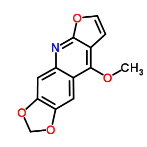 1,3-Dioxolo[4,5-g]furo[2,3-b]quinoline,9-methoxy- Structure,524-89-0Structure