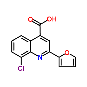 8-Chloro-2-(2-furyl)quinoline-4-carboxylic acid Structure,52413-55-5Structure