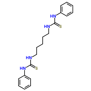 3-Phenyl-1-[5-(phenylthiocarbamoylamino)pentyl]thiourea Structure,52420-80-1Structure