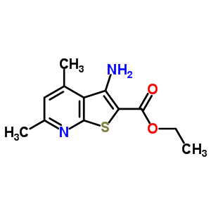 Ethyl 3-amino-4,6-dimethylthieno[2,3-b]pyridine-2-carboxylate Structure,52505-56-3Structure