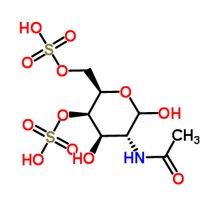 (2S,3r,4s,5r)-2-acetamido-3,5-dihydroxy-1-oxo-4,6-disulfooxy-hexane Structure,52510-51-7Structure