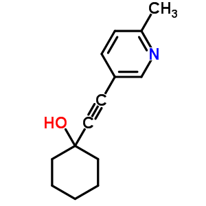 1-[(6-Methyl-3-pyridyl)ethynyl ]cyclohexanol Structure,52535-36-1Structure