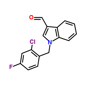 1-(2-Chloro-4-fluorobenzyl)-1H-indole-3-carbaldehyde Structure,525570-33-6Structure