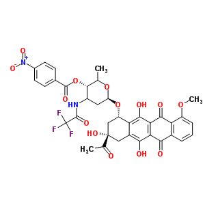 N-trifluoroacetamido-4’-p-nitrobenzoyl daunorubicin Structure,52583-24-1Structure