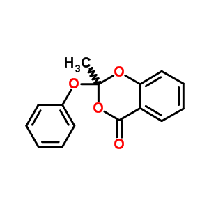 4H-1,3-benzodioxin-4-one,2-methyl-2-phenoxy- Structure,52602-04-7Structure