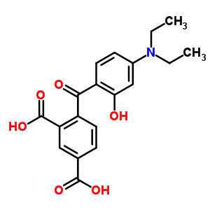 4-[4-(Diethylamino)-2-hydroxybenzoyl ]-1,3-benzenedicarboxylic acid Structure,52716-30-0Structure