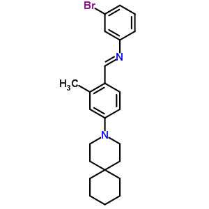 Benzenamine,n-[[4-(3-azaspiro[5.5]undec-3-yl)-2-methylphenyl]methylene]-3-bromo-,hydrochloride (1:2) Structure,52765-02-3Structure