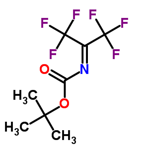 Tert-butyl (2,2,2-trifluoro-1-trifluoromethyl-ethylidene)-carbamate Structure,52786-55-7Structure