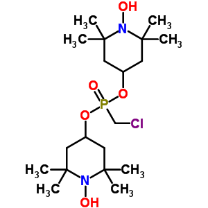 4-[Chloromethyl-[(1-hydroxy-2,2,6,6-tetramethyl-4-piperidyl)oxy]phosphoryl]oxy-1-hydroxy-2,2,6,6-tetramethyl-piperidine Structure,52814-00-3Structure