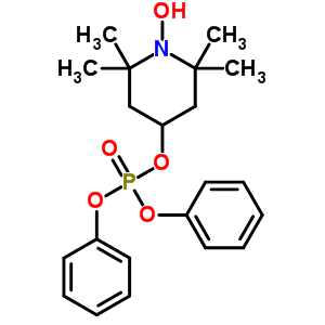 4-Diphenoxyphosphoryloxy-1-hydroxy-2,2,6,6-tetramethyl-piperidine Structure,52814-02-5Structure