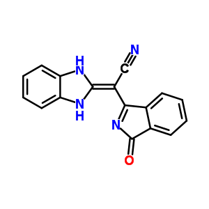 2-(1,3-Dihydrobenzoimidazol-2-ylidene)-2-(3-oxoisoindol-1-yl)acetonitrile Structure,52821-73-5Structure