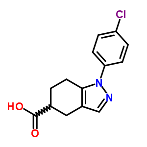 1-(4-Chlorophenyl)-4,5,6,7-tetrahydroindazole-5-carboxylic acid Structure,52834-28-3Structure