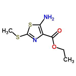 Ethyl 5-amino-2-methylsulfanyl-1,3-thiazole-4-carboxylate Structure,52868-70-9Structure