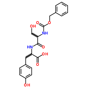 3-(4-Hydroxyphenyl)-2-[(3-hydroxy-2-phenylmethoxycarbonylamino-propanoyl)amino]propanoic acid Structure,52885-18-4Structure