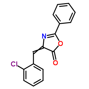 4-[(2-Chlorophenyl)methylidene]-2-phenyl-1,3-oxazol-5-one Structure,52900-69-3Structure