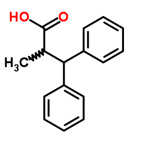 Benzenepropanoicacid, a-methyl-b-phenyl- Structure,5292-20-6Structure