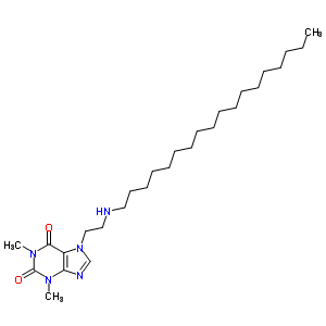 3,7-Dihydro-1,3-dimethyl-7-[2-(octadecylamino)ethyl ]-1h-purine-2,6-dione Structure,52943-51-8Structure