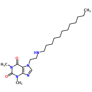 7-[2-(Dodecylamino)ethyl ]-3,7-dihydro-1,3-dimethyl-1h-purine-2,6-dione Structure,52943-53-0Structure