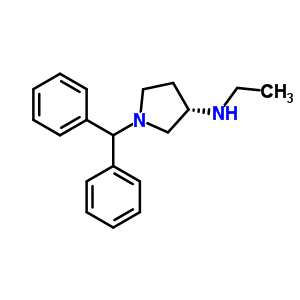 (3S)-n-ethyl-1-(diphenylmethyl)-3-pyrrolidinamine Structure,52963-50-5Structure