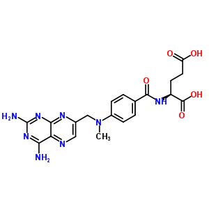 N-[p-[[(2,4-diaminopteridin-7-yl)methyl ]methylamino]benzoyl ]-l-glutamic acid Structure,52980-66-2Structure