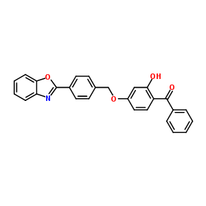 [4-[[4-(Benzoxazol-2-yl)phenyl ]methoxy]-2-hydroxyphenyl ]phenylmethanone Structure,52981-88-1Structure