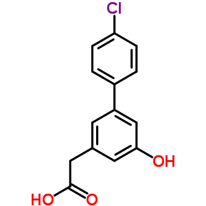 4’-Chloro-5-hydroxy-3-biphenylacetic acid Structure,53137-07-8Structure