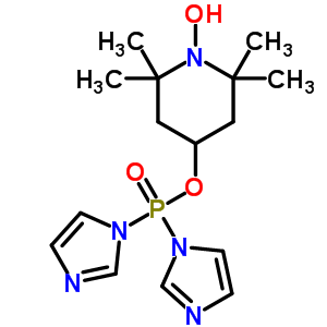 4-Diimidazol-1-ylphosphoryloxy-1-hydroxy-2,2,6,6-tetramethyl-piperidine Structure,53158-95-5Structure