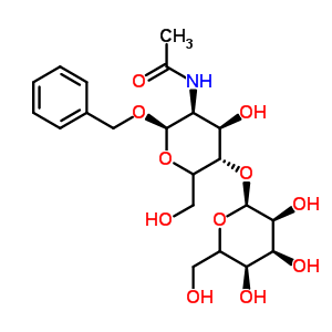 Benzyl 2-acetamido-2-deoxy-4-o-(beta-d-galactopyranosyl)-beta-d-glucopyranoside Structure,53167-38-7Structure