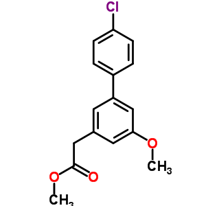 4’-Chloro-5-methoxy-3-biphenylacetic acid,methyl ester Structure,53183-84-9Structure