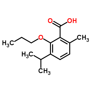 3-Propoxy-p-cymene-2-carboxylic acid Structure,53206-94-3Structure