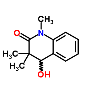 3,4-Dihydro-4-hydroxy-1,3,3-trimethylquinolin-2(1h)-one Structure,53207-57-1Structure