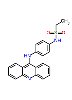 N-[p-(9-acridinylamino)phenyl ]ethanesulfonamide Structure,53221-86-6Structure