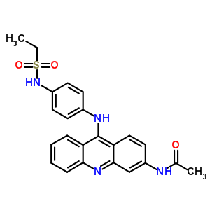 N-[4-[(3-acetylamino-9-acridinyl)amino]phenyl ]ethanesulfonamide Structure,53221-97-9Structure