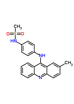 N-[4-(2-methyl-9-acridinylamino)phenyl ]methanesulfonamide Structure,53222-10-9Structure