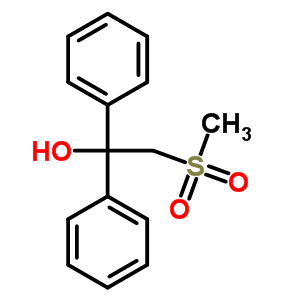 2-Methylsulfonyl-1,1-diphenyl-ethanol Structure,5324-89-0Structure