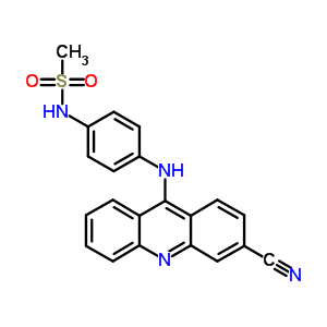 N-[4-[(3-cyano-9-acridinyl)amino]phenyl ]methanesulfonamide Structure,53251-06-2Structure