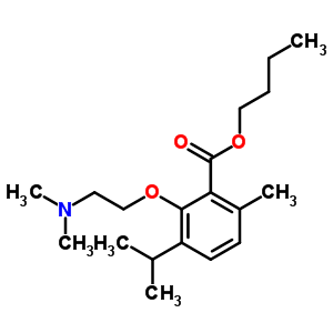 3-[2-(Dimethylamino)ethoxy]-p-cymene-2-carboxylic acid butyl ester Structure,53251-84-6Structure