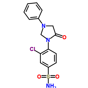 3-Chloro-4-(5-oxo-3-phenyl-1-imidazolidinyl)benzenesulfonamide Structure,53297-79-3Structure