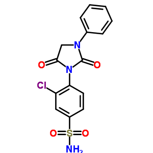 1-Phenyl-3-(2-chloro-4-sulfamoylphenyl)hydantoin Structure,53297-94-2Structure