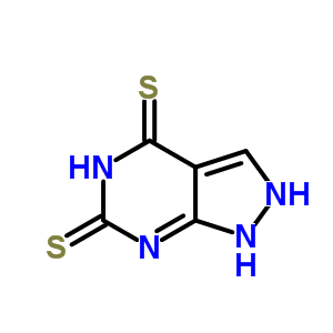 1(2),7-Dihydro-pyrazolo[3,4-d]pyrimidine-4,6-dithione Structure,5334-32-7Structure