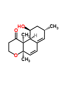 2,3,4A,8,9,10,10aβ,10b-octahydro-10α-hydroxy-4aβ,8β,10bβ-trimethyl-1h-naphtho[2,1-b]pyran-1-one Structure,53342-17-9Structure