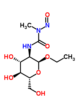 Ethyl 2-deoxy-2-(3-methyl-3-nitrosoureido)-α-d-glucopyranoside Structure,53347-34-5Structure