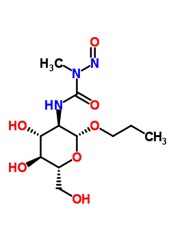 Propyl 2-deoxy-2-(3-methyl-3-nitrosoureido)-β-d-glucopyranoside Structure,53347-35-6Structure