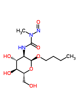 Butyl 2-deoxy-2-(3-methyl-3-nitrosoureido)-α-d-glucopyranoside Structure,53347-36-7Structure