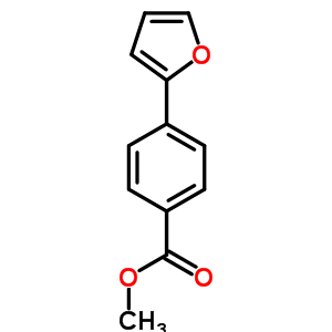 4-Furan-2-yl-benzoic acid methyl ester Structure,53355-25-2Structure