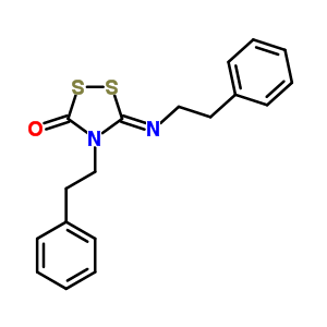 4-Phenethyl-5-phenethylimino-1,2,4-dithiazolidin-3-one Structure,5338-83-0Structure