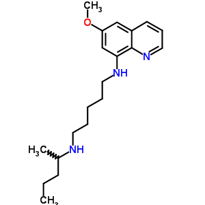 N-(6-methoxyquinolin-8-yl)-n-pentan-2-yl-pentane-1,5-diamine Structure,5339-93-5Structure