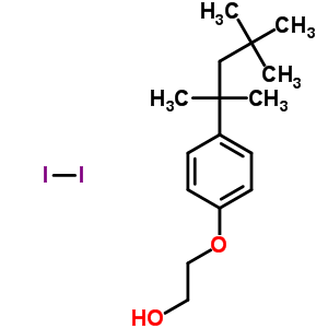 Octylphenoxypolyethoxyethanol-iodine complex Structure,53404-04-9Structure