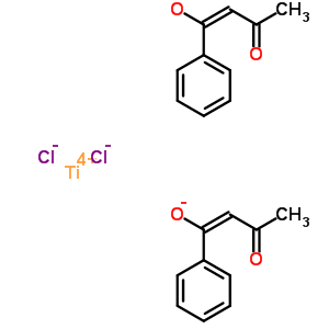 Dichlorobis(1-phenyl-1,3-butanedionato)titanium (iv) Structure,53479-23-5Structure